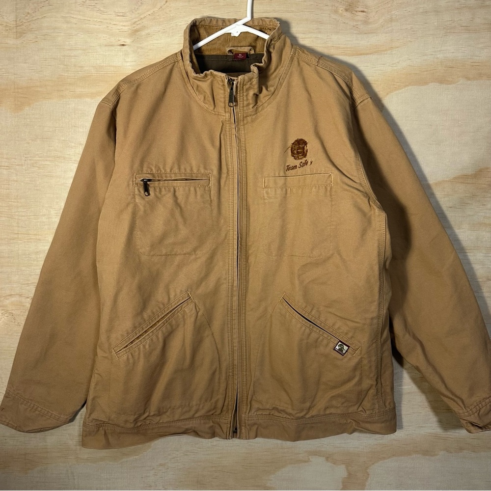 VTG Dri-Duck Summit Canvas Jacket XL Duck Brown Detroit Style Corduroy Collar